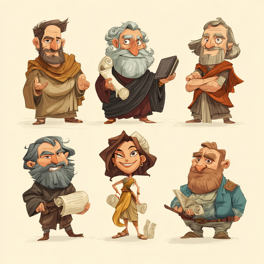 AI Philosopher NPCs Concept 1